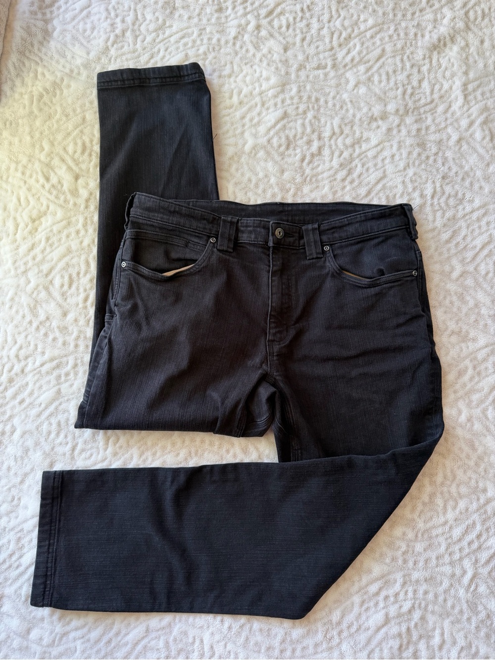 Duluth Trading Co Ballroom Double Flex Slim Fit Black Jeans Men’s 36x30